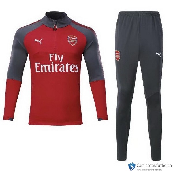 Chandal Arsenal 2017-18 Rojo Marino Gris